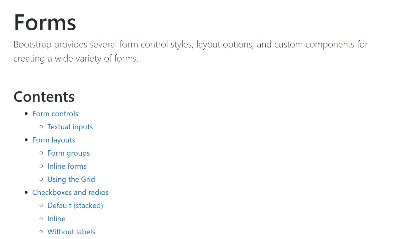  Utilization of the label  within in Bootstrap Forms: official  information