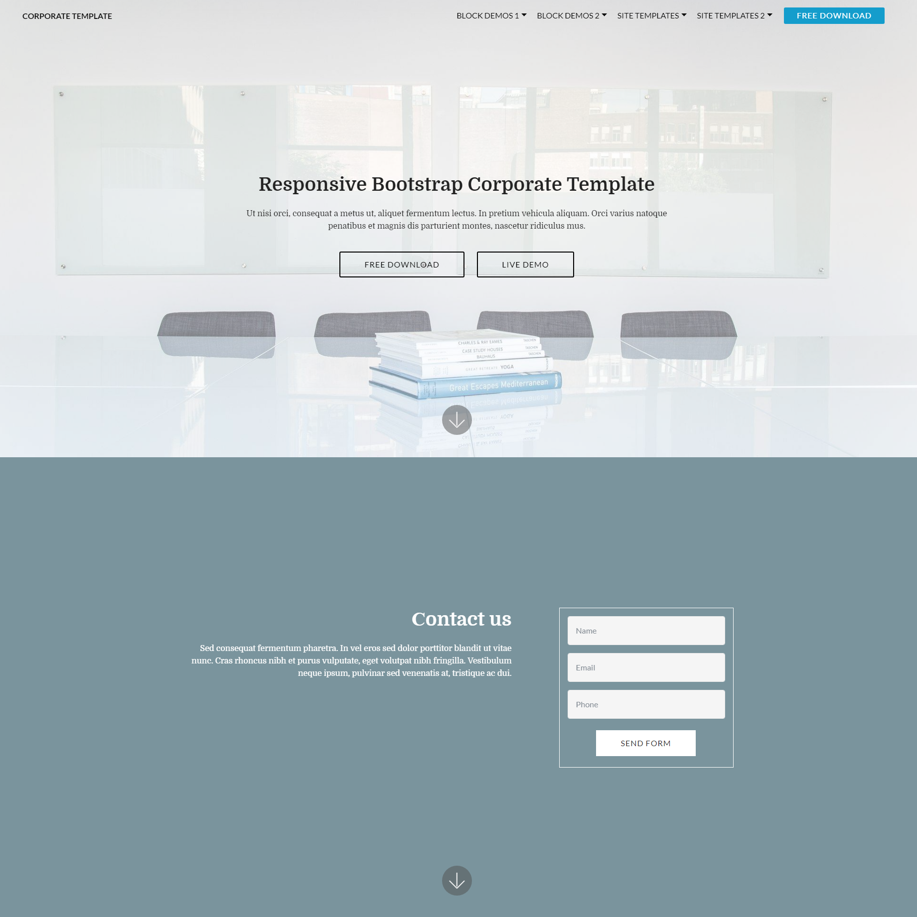 HTML Bootstrap Corporate Templates
