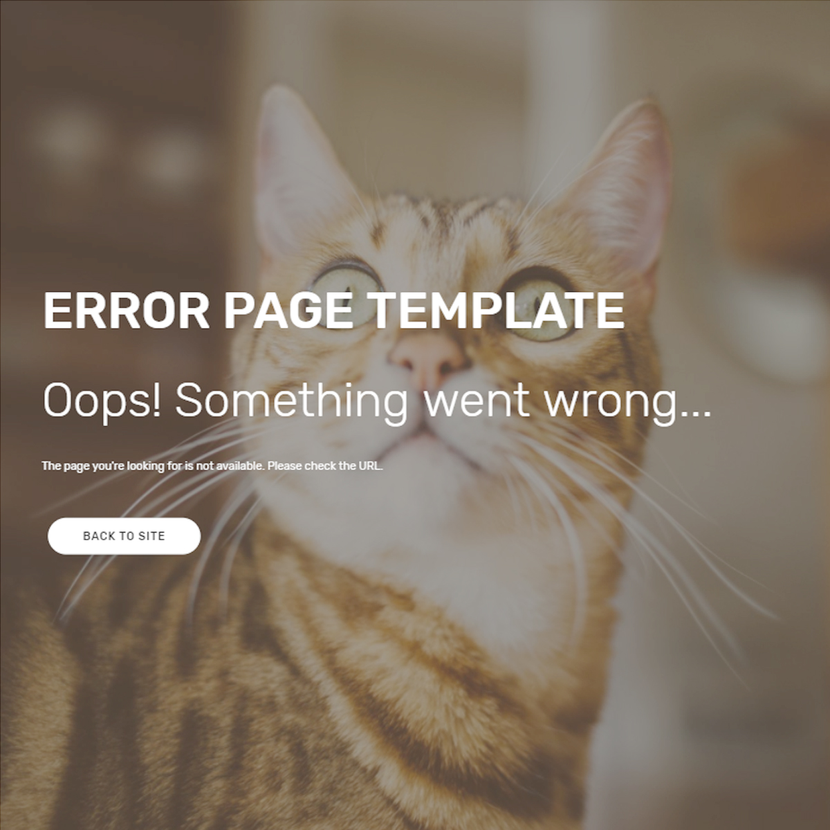 HTML Bootstrap Error Templates